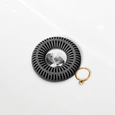 SinkRing, Bathroom Sink Drain Protector - Charcoal Gray
